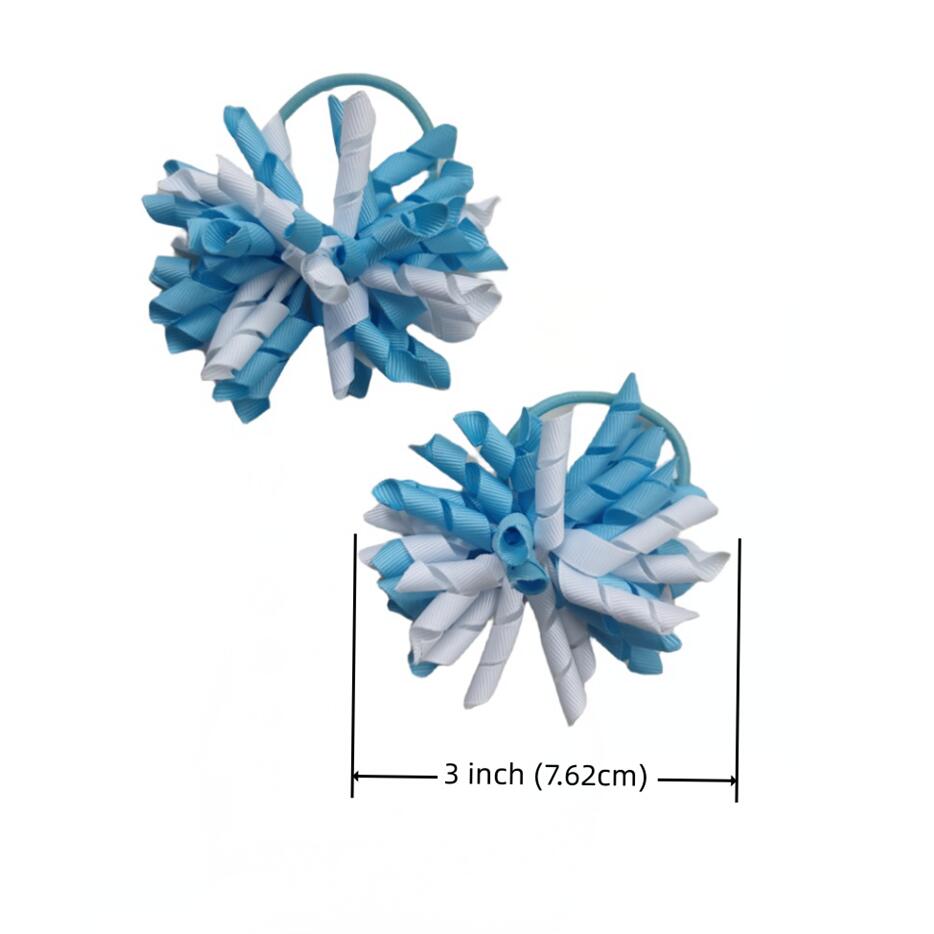 Girls Baby Korker Hair Bows Alligator Clips Elastic Hairband Curlers Ribbon 3" Corker Bobbles Kids Ponytail Holders Lady Bobbles Ties Kids Headba