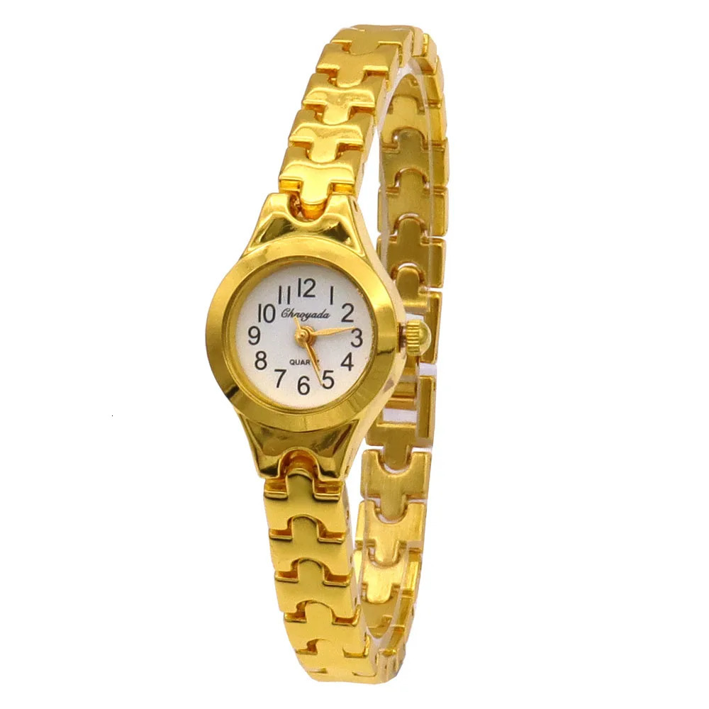Wholesale Mixed 10PCS Golden Lady Women Girl Watches Quartz Dress Sport Wristwatch Gifts JB4T Bulk Lots Watches watches 240323