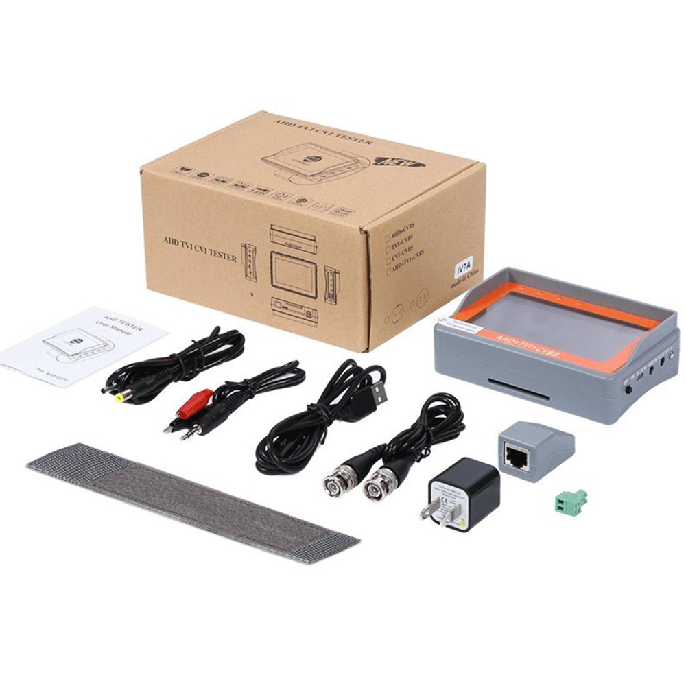 PEGATAH 8MP CCTV tester Analog camera Mini monitor TVI CVI 1080P portable AHD Monitor Support PTZ cftv tester camera