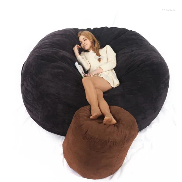Bean Bag Sofa - Soft Plush Fabric, Large Unfilled Jumbo Beag Cover for Adults and Kids, Living Room Dorm Decor dh911125171