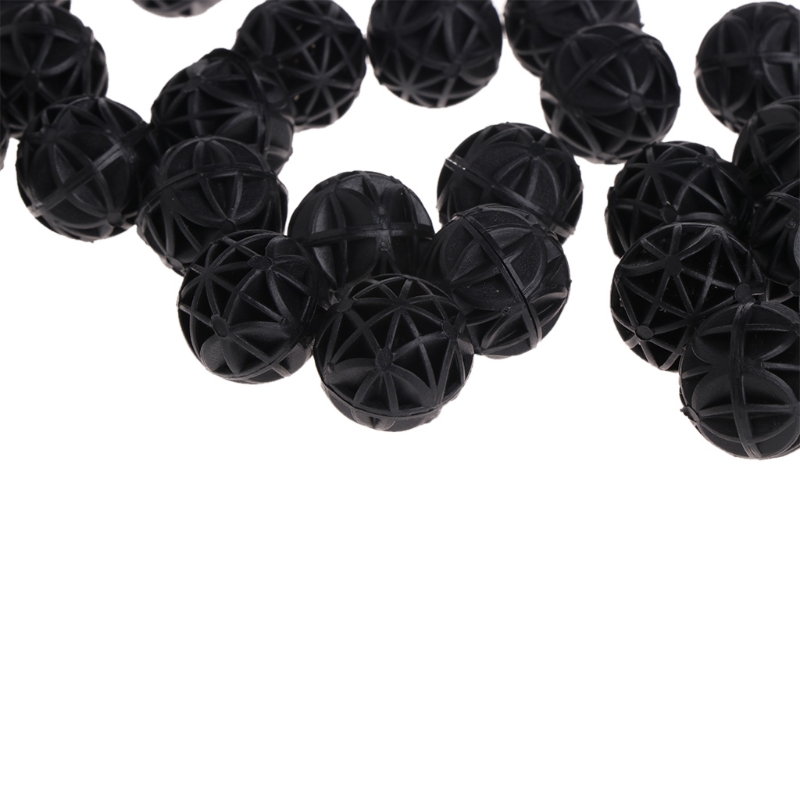 100 pcs 16mm Aquarium Bio Balls Filter Media Wet Dry Koi Fish Tank Pond Reefx