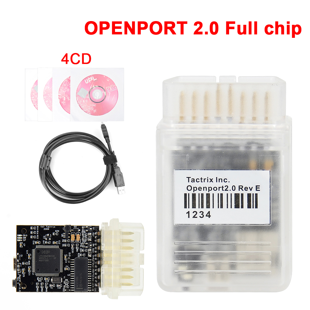 Full Chip Openport 2.0 ECU FLASH open port 2 0 Auto Chip Tuning OBD 2 OBD2 Car Diagnostic Tool For Mercedes-Benz J2534 Scanner