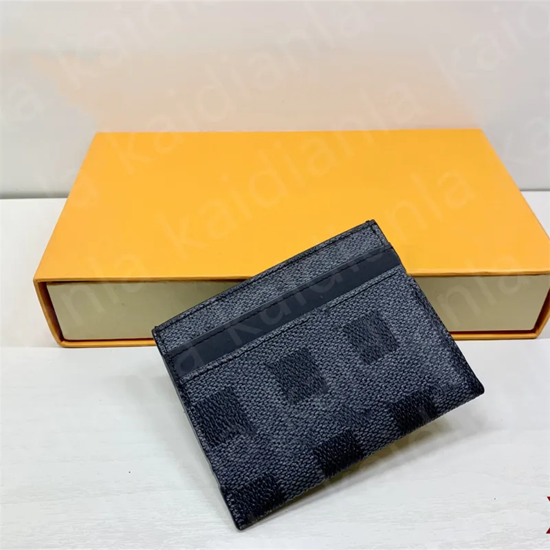 bag Credit card wallet package coin pack France designer wallets Checkered Leather Bank card package mini wallets clutch bag classic style
