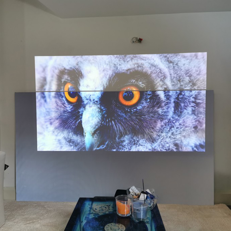 Simple Portable Projector Screen Anti Light Reflective Fabric Cloth for Home Outdoor Office HD 3D 4K Curtain Increase Brightness