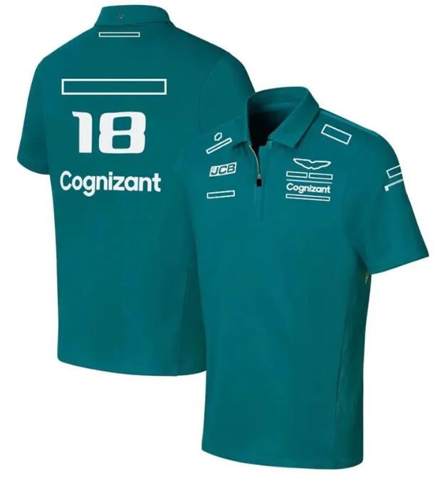 F1 racing suit polo shirt Williams lapel short sleeve T-shirt polyester quick-drying can be customized free shipping