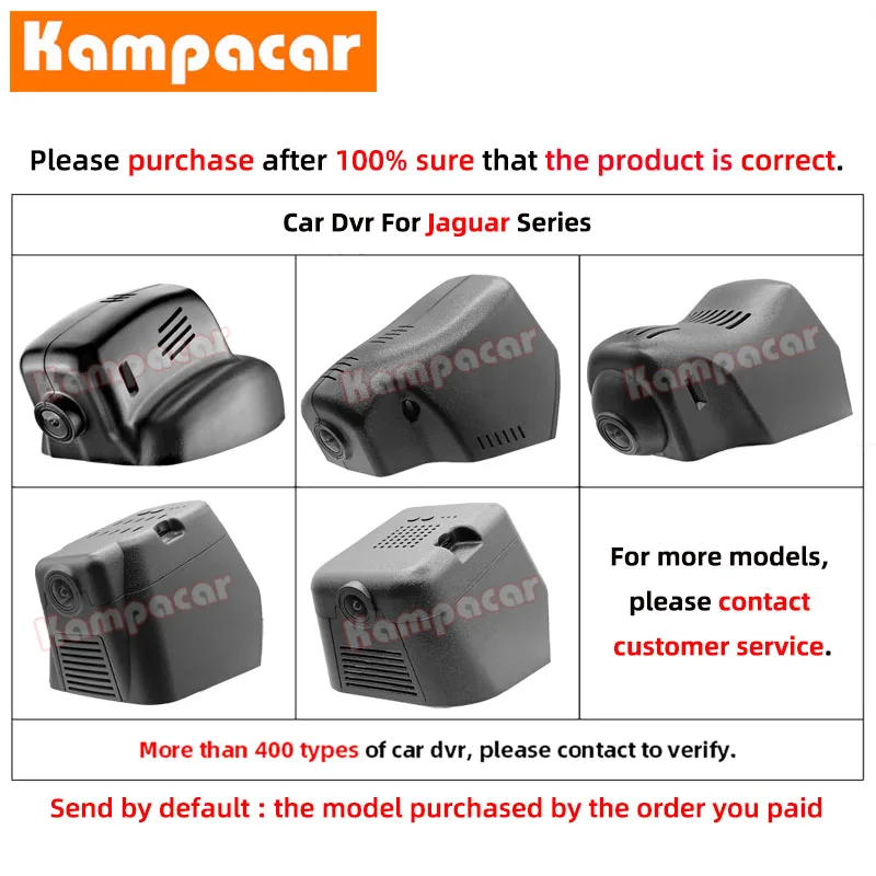 Kampacar JG03-G Wifi Dash Cam Car Dvr Camera For Jaguar XE XEL XFL XF R X260 XJ XJL XJR For Jaguar F-PACE E-PACE F-TYPE R-sport