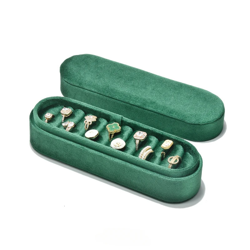 Velvet Ring Storage Box Earrings Tray Highend Display Tray Ring Earrings Jewelry Tray Wholesale 240315