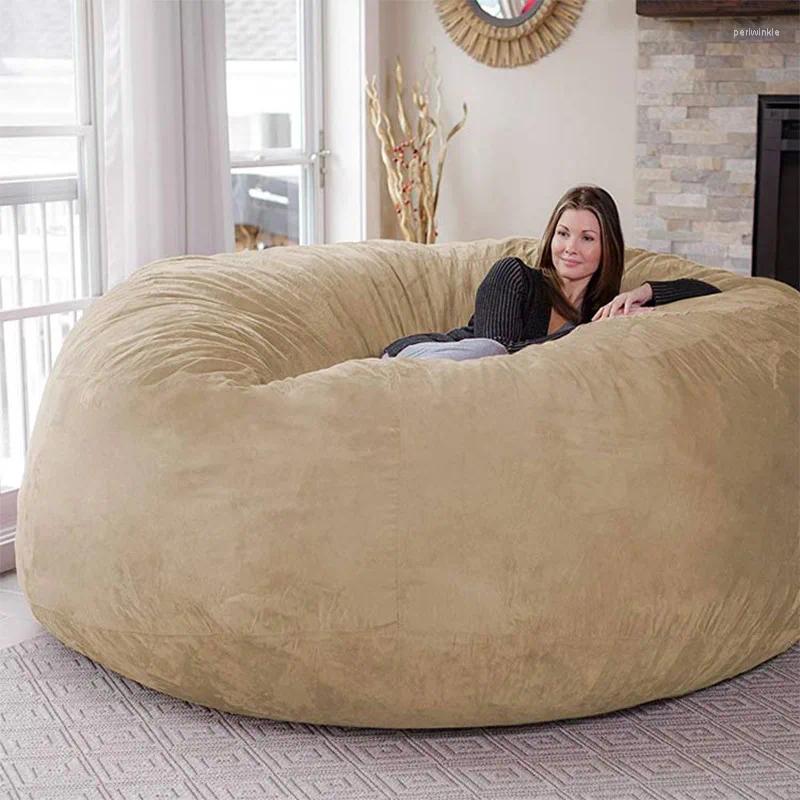 Bean Bag Sofa - Soft Plush Fabric, Large Unfilled Jumbo Beag Cover for Adults and Kids, Living Room Dorm Decor dh911125171