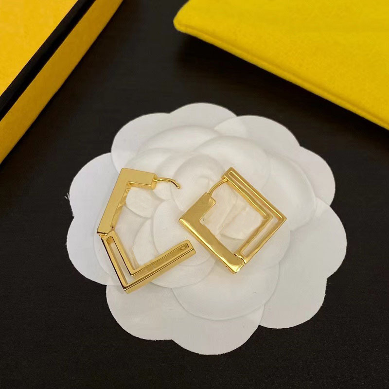 Earrings Designer For Women Gold Hoop S925 Hollow Stud With Original Gift Box For Party Nightclubs Hip Hop Dating