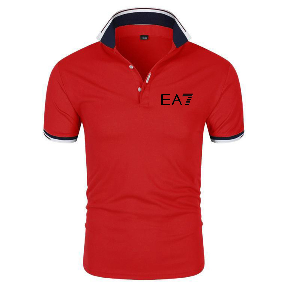Summer selling short-sleeved mens new Polo shirt business leisure sports senior luxury brand printed high-quality T-shirt 01