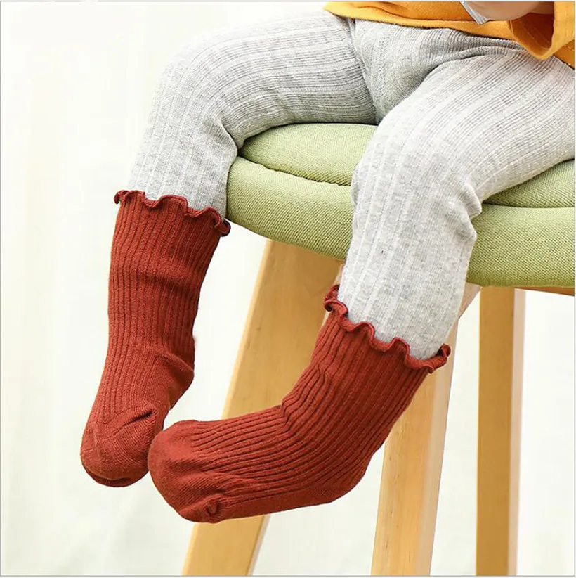 Soft Breathable Winter Socks Newborn new Baby Boy/Girls Ankle Socks Toddler Kids Knee High Stripe Socks Children 2025 Leg Warmers
