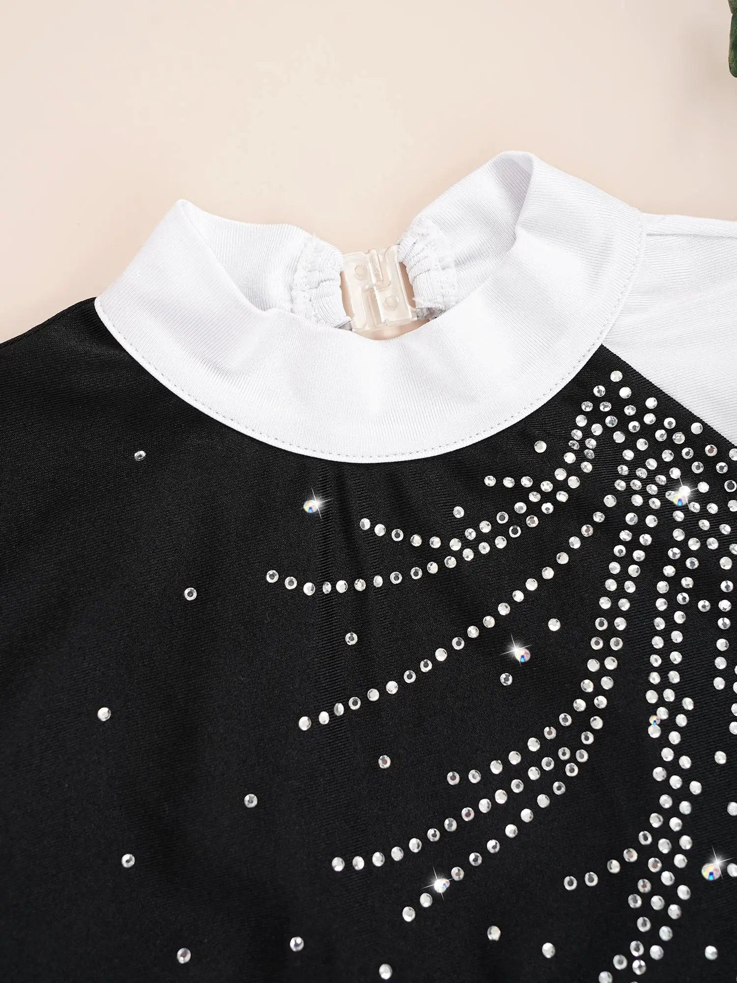 Gymnastics Leotard for Girl Kids Long 2025 Sleeve Shiny Rhinestone Ballet Tutu Dance Leotard new Ice Skating Jumpsuit Gymnastic Bodysuit