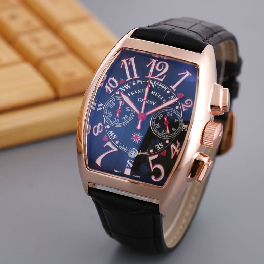 Wristwatches Top Brand F-Muller Men's Watches Tourbillon Automatic&Quartz 3bar Waterproof Watch Men FOR-FRANCK Mechanical Wristwatch