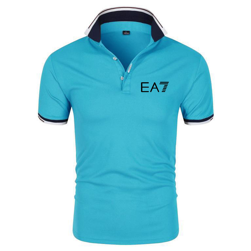 Summer selling short-sleeved mens new Polo shirt business leisure sports senior luxury brand printed high-quality T-shirt 01