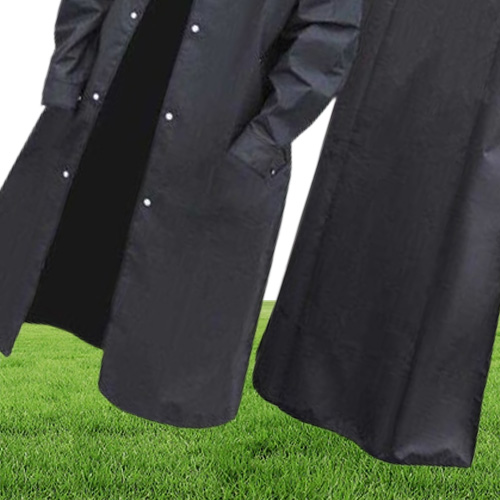 Adult Long Waterproof Rain Coat Women Women039s Men039s Raincoat Impermeable Rainwear Men EVA Black Thicken Hooded Rain Coat9762706