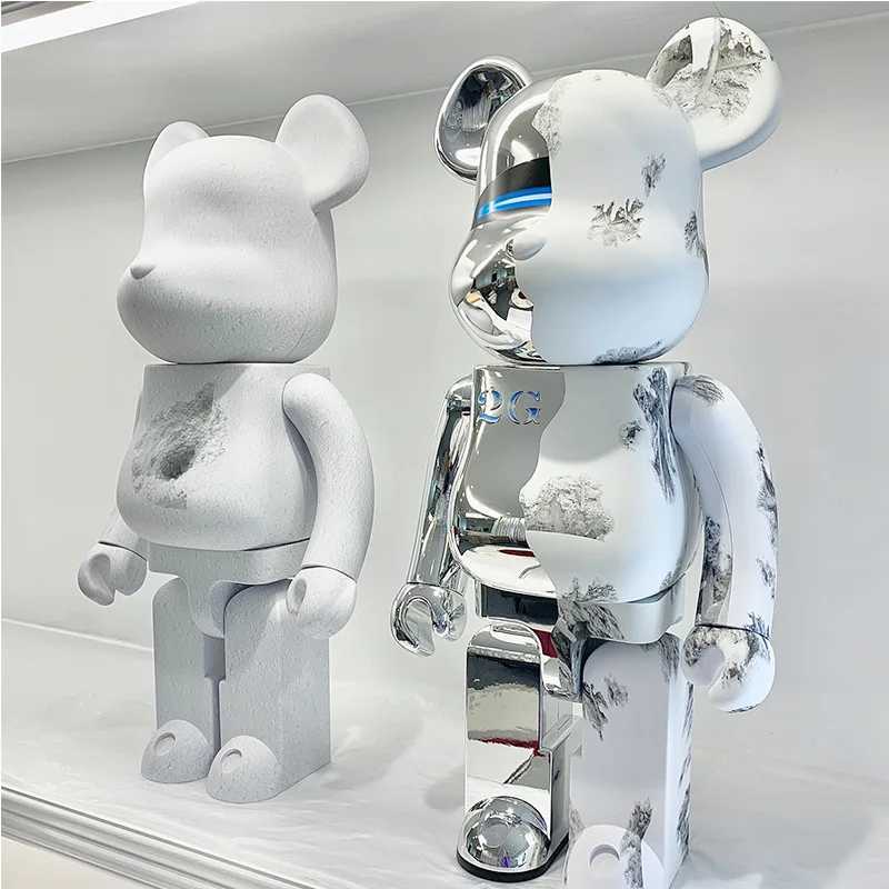 Novelty Items Brick Electorate Blue Building Block Bear 1000% ABS 70cm Interior Decoration Statue Sculpture and Pattern DecorationL2403