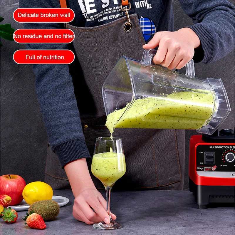 Juicers 4500W blender smoothie fruit food processor strong heavy-duty juicer 3HP blender professional commercial grade blenderL2403