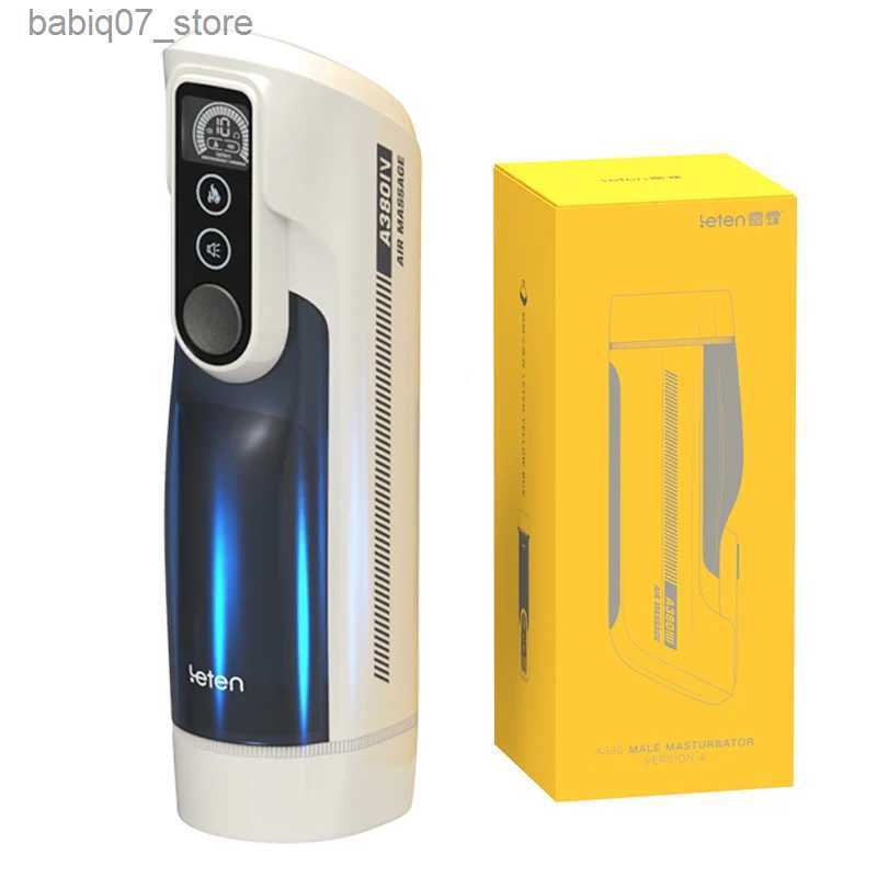 Other Massage Items Leten A380 IV Automatic Pistons Remote Male Masturbation Cup Heating Vagina moaning Sex Machine Sex Toys Q240329
