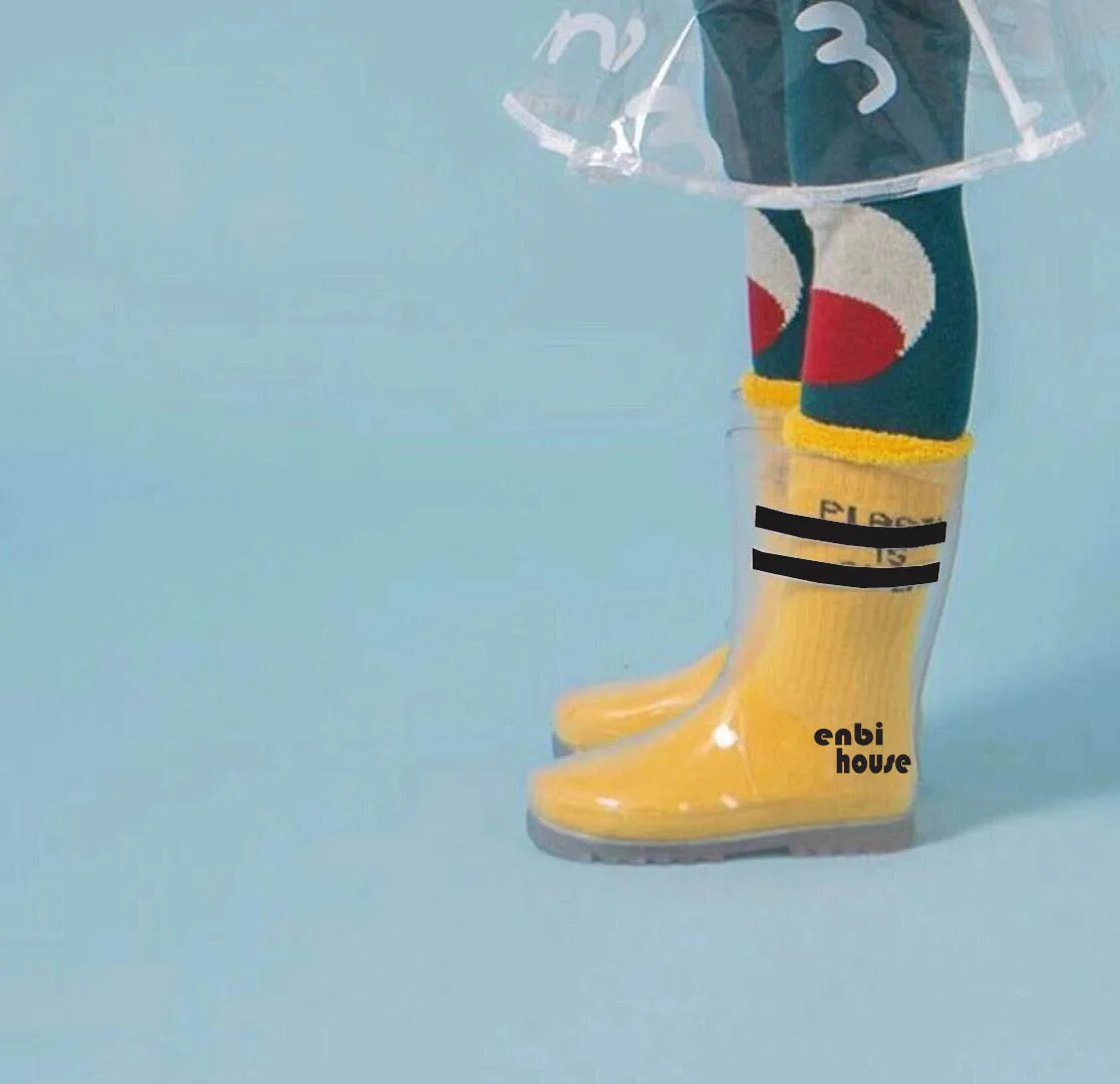Kids Boy Girl Rain Boots Spring Baby 2025 new Girls Transparent rubber Rainboots Children Rubber Shoes Toddler Boys Jelly shoes