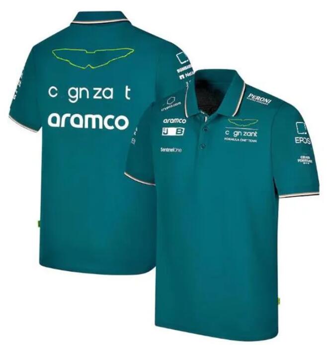 F1 racing suit polo shirt Williams lapel short sleeve T-shirt polyester quick-drying can be customized free shipping