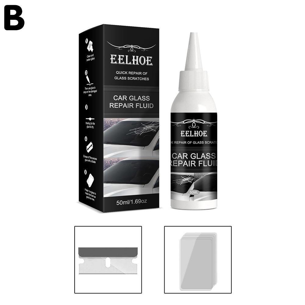 Windshield Kit Crack Chip Glass Repair Set DIY Glue Tool Quick Fix For Chips Cracks Car Accessorie W6Z0