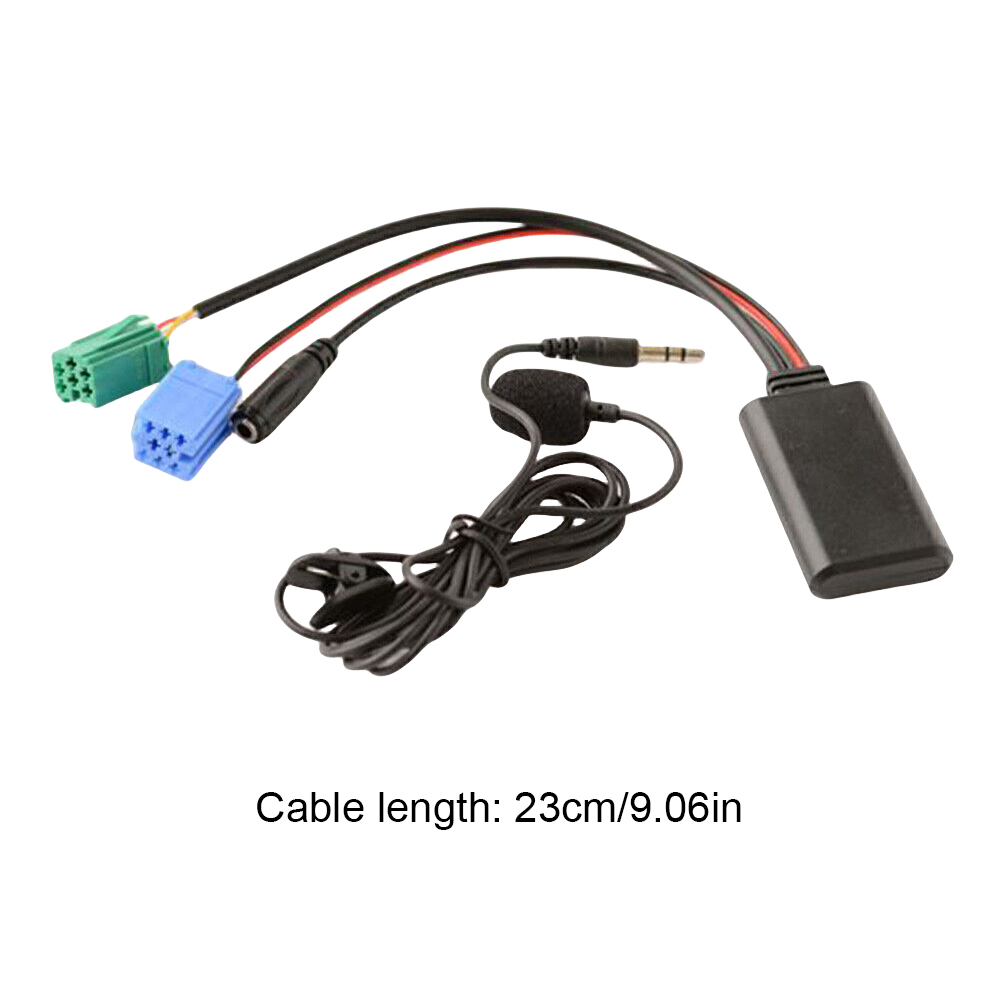 Car Bluetooth Module AUX Audio Cable Adapter MIC Handsfree MINI ISO Pin For Renault Updatelist Radio 5