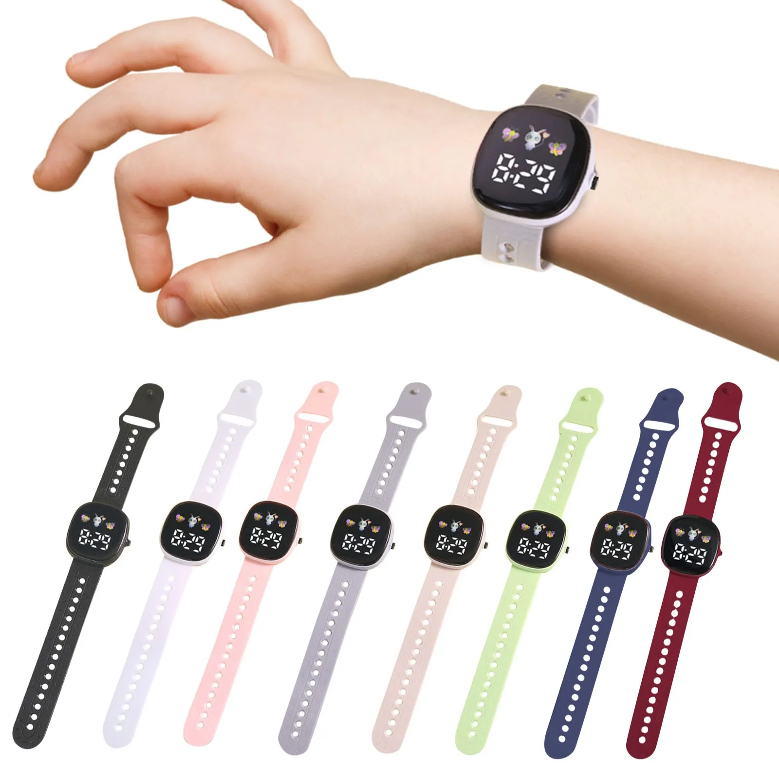 Children's Sports Smart Watch Outdoor Silicone Bracelet Electronic Watch Kids Bracelet Digital Watches Boys Girls reloj montre