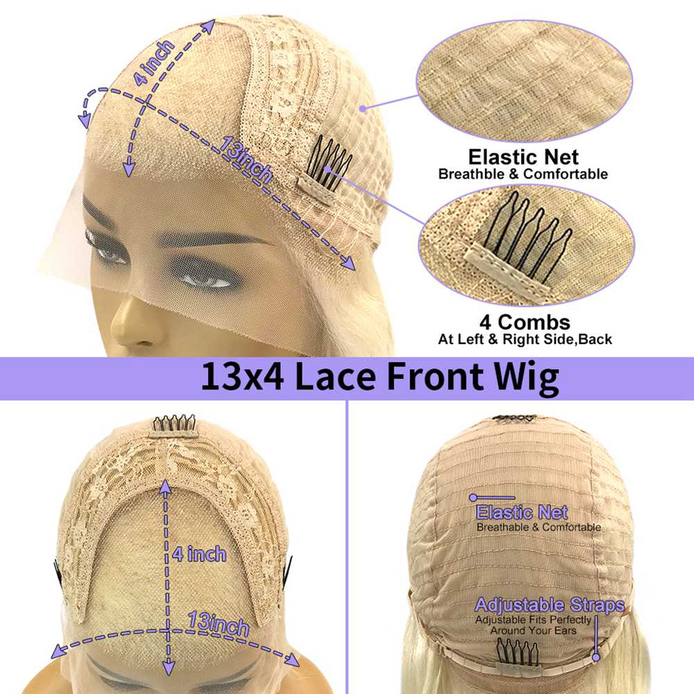 Dark Purple Straight Bob Human Hair Wigs for Women 13x4 Transparent Lace Frontal Deep Wave Wig Natural Hairline Curly Short Bob