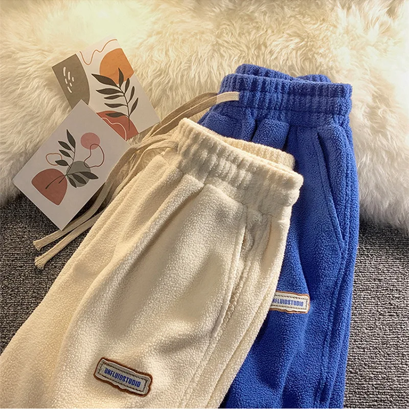 Autumn And Winter Fleece Harem Pants Women Loose Sweatpants new High Waist Drawstring Joggers Trousers 2025 Sports Casual Warm Pants