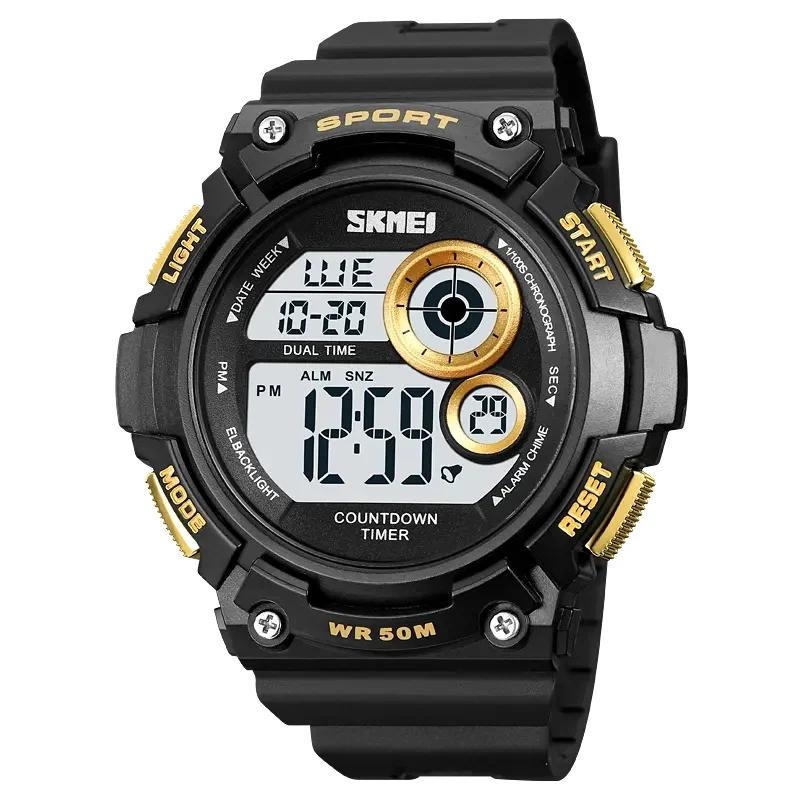 Trendy Style Kids Electronic Wrist Watch Teenager Students Water Resistant Outdoor Sports Digital Watches for Men