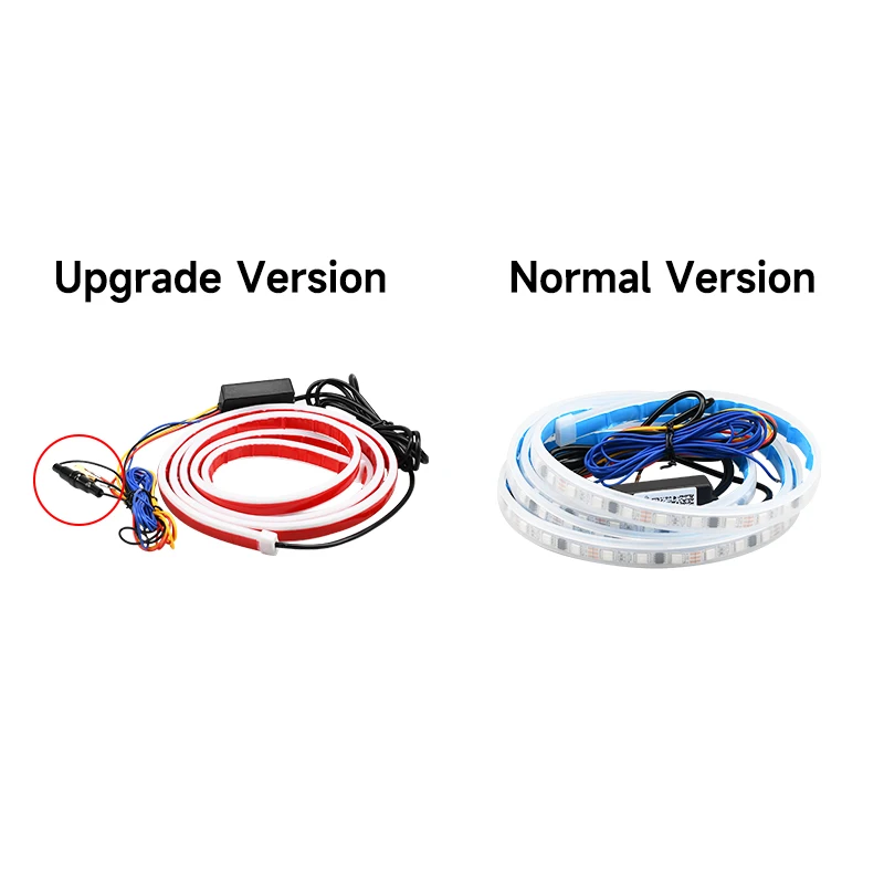 RGB LED Car Hood Light With Trun Signal APP Remote Control Daytime Running Lights Auto Decorative Atmosphere Ambient Lamp 12V