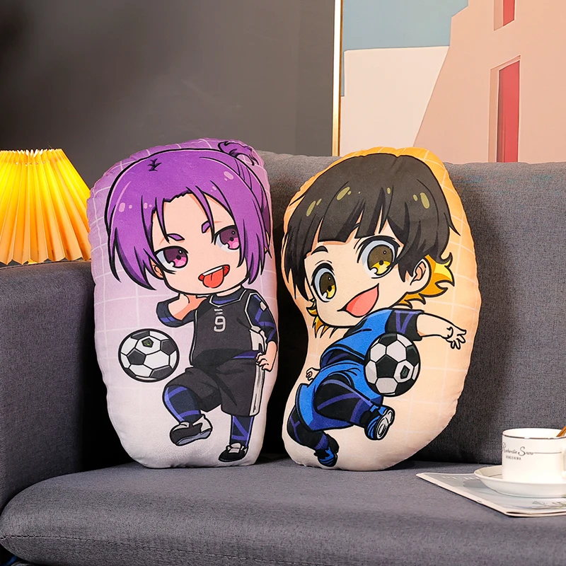 Cute 2025 BLUE LOCK Plush Toy Double-sided Printed Pillow Isagi Yoichi new Chigiri Hyoma ITOSHIRIN Seishiro Nagi Stuffed Anime Cushion