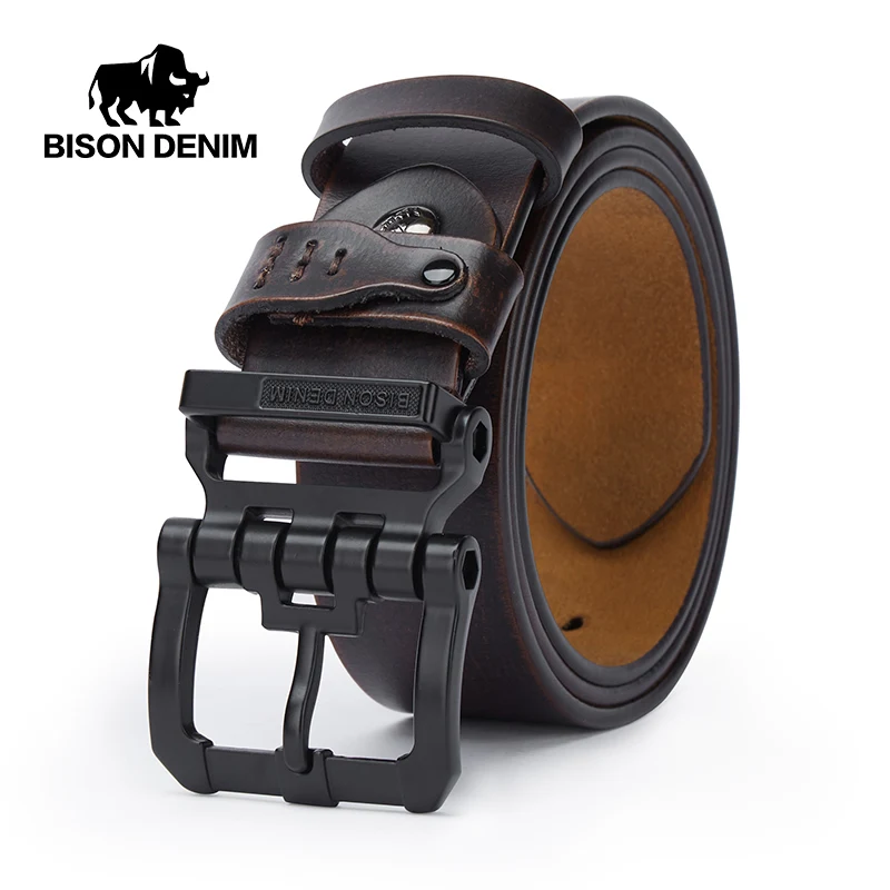 Genuine High Quality Leather Belt Men Vintage 2025 Metal Pin Buckle Design Belts Brand Strap for new Jeans Designer Strap W71778