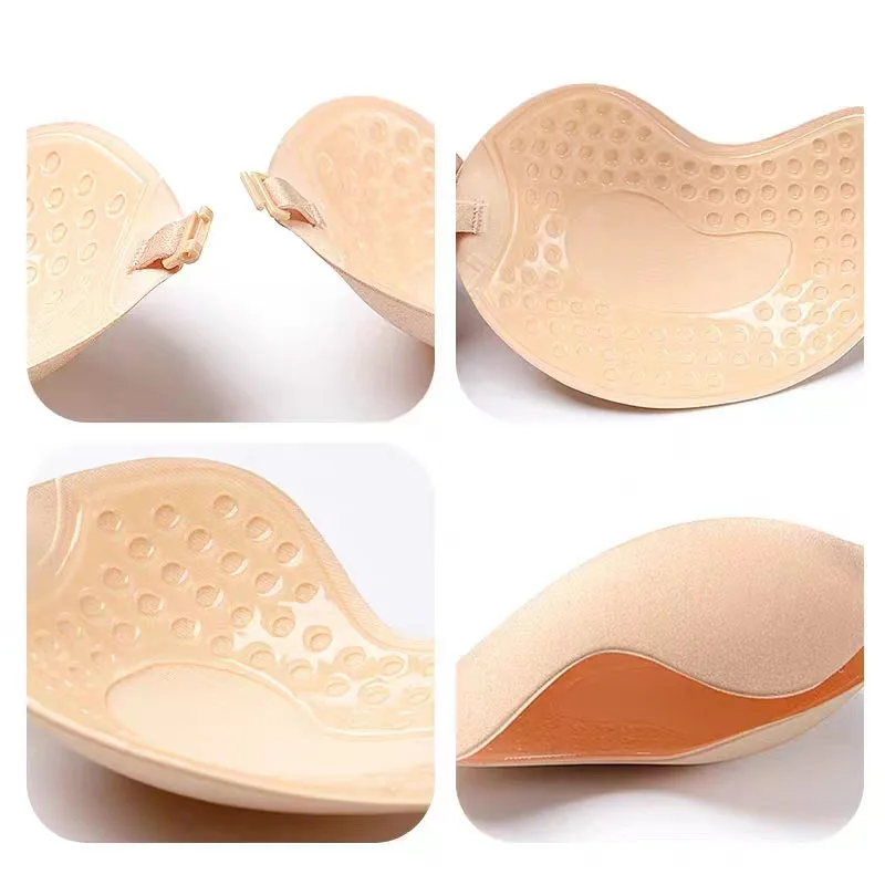 Women Invisible Underwear nubra Breast Patch Three-Color Hypoallergenic Mango Cup bra Silicone Non-Falling Off Thin