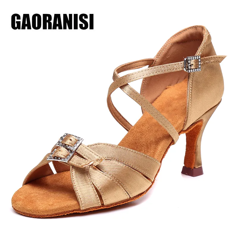 Latin Dance 2025 Shoes Women Sandals Ballroom Soft Bottom Dance new Shoes Ladies Professional Latin Dance Shoes High Heeled 5.5cm/7.5cm