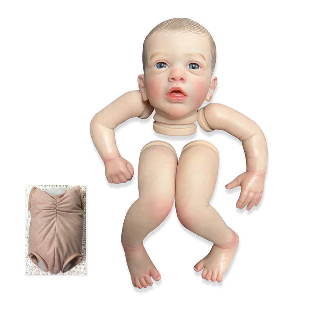 19inch Aleyna Finished Doll Size Already Painted new Kits Parts Very Lifelike Baby Doll 2025 with Many Details Veins Included Cloth Body