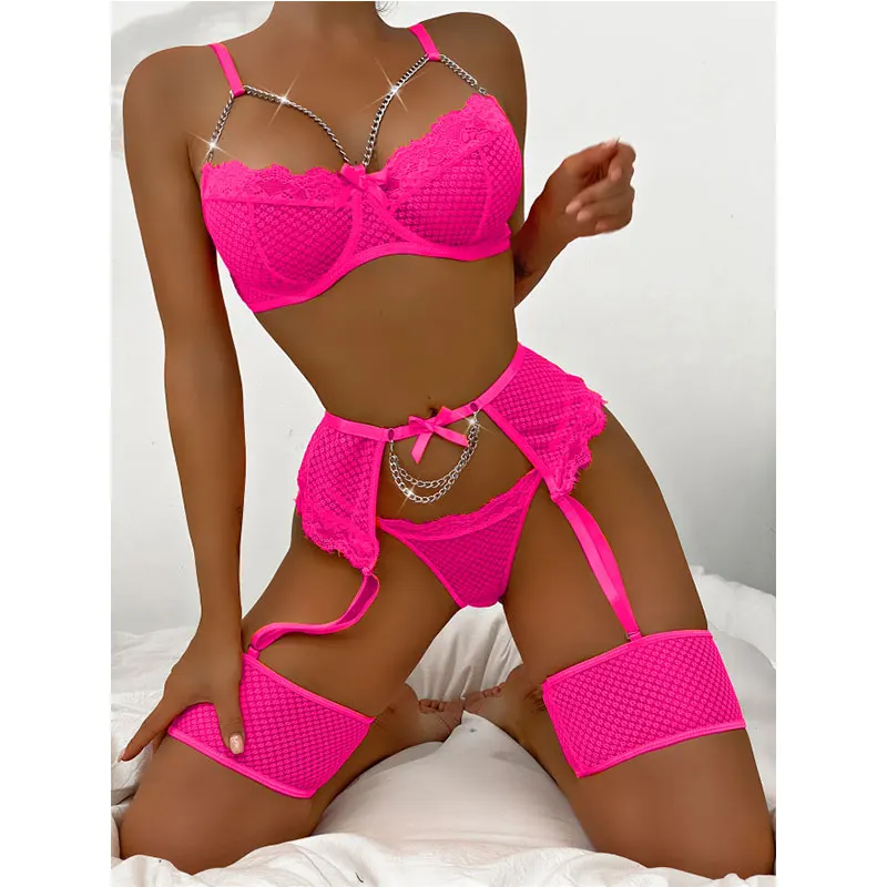 Underwire Exotic Sets Sexy Sensual Brassiere Lingerie Set Women's Underwear Set Push Up thin Bralette Bra and Panty Set