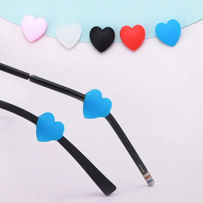 Colorful Heart 2025 Anti Slip Ear Hook Eyeglass Eye Glasses Silicone Grip new Sleeve Holder Spectacle Eyeglass Grip Eyewear Accessories