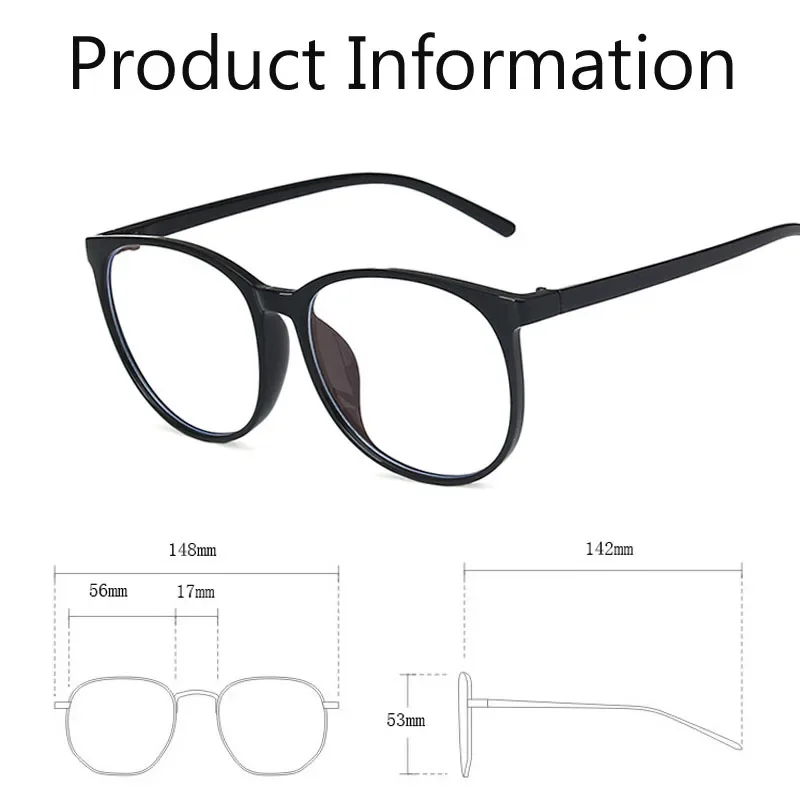 Vintage Round Myopia Glasses Unisex Luxury Design Anti-blue Ray Short-sighted Eyewear Unisex Women Men Minus Eyeglasses Diopter