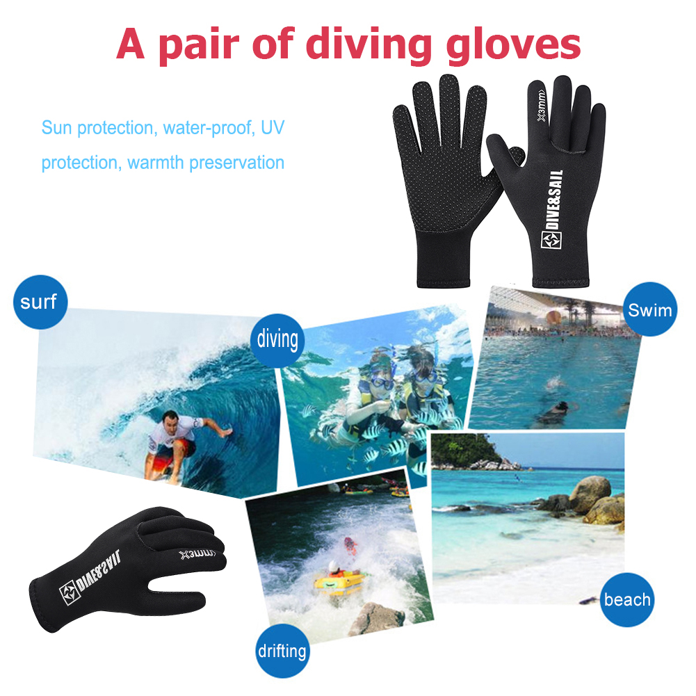 3MM 5MM new Neoprene Diving Gloves Keep Warm for Snorkeling 2025 Paddling Water Sport Keep Warm Spearfish Underwater Gloves