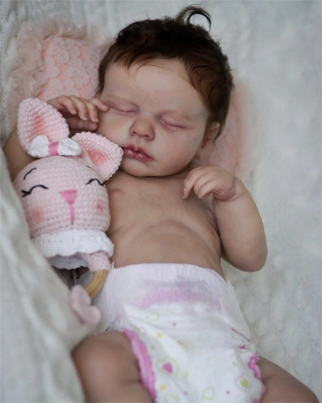 49 Cm Full Body Soft Silicone Vinyl Bebe Reborn Doll Handmade Lifelike Newborn Baby Doll Boy Or Girl For Choose