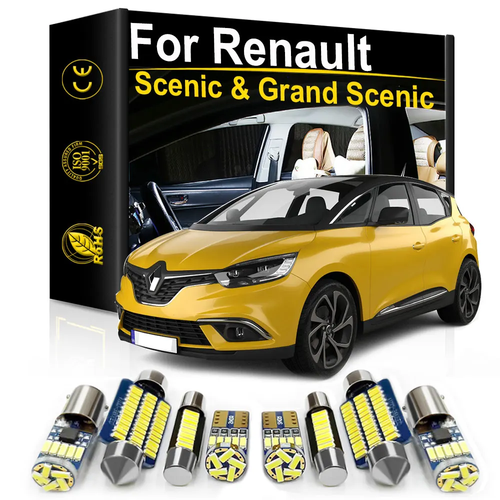 For Renault Grand Scenic 2 3 Scenic X MOD MK 2 3 4 2005 2006 2007 2010 2017 2019 Accessories Car Interior LED Light Canbus Kit