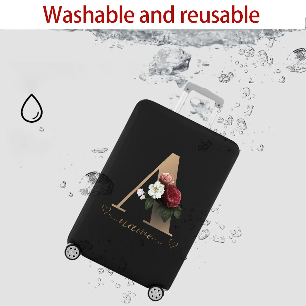 Hot new Custom free name Lage Cover Elastic Suitcase Protective Covers For 18-32 inch Bag Trolley Dust Cover 2025 Travel Accessories
