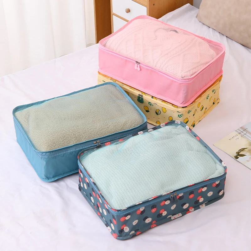 1pcs Travel Bag Suitcase Packing Cube System Large Capacity Unisex Clothing Sorting Organize Luggage Shoes Makeup Storage Cases