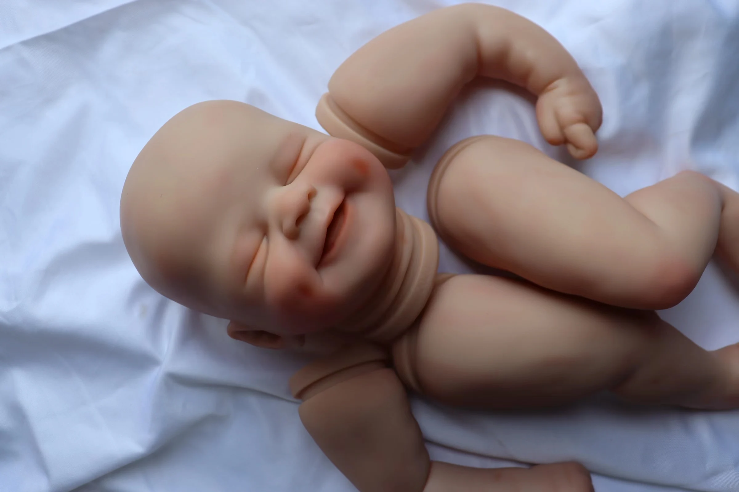 FBBD 21inch 3D Skin Already Painted Reborn Baby Doll Alisha new 2025 Unassembled Kit With Veins Dolls For Children