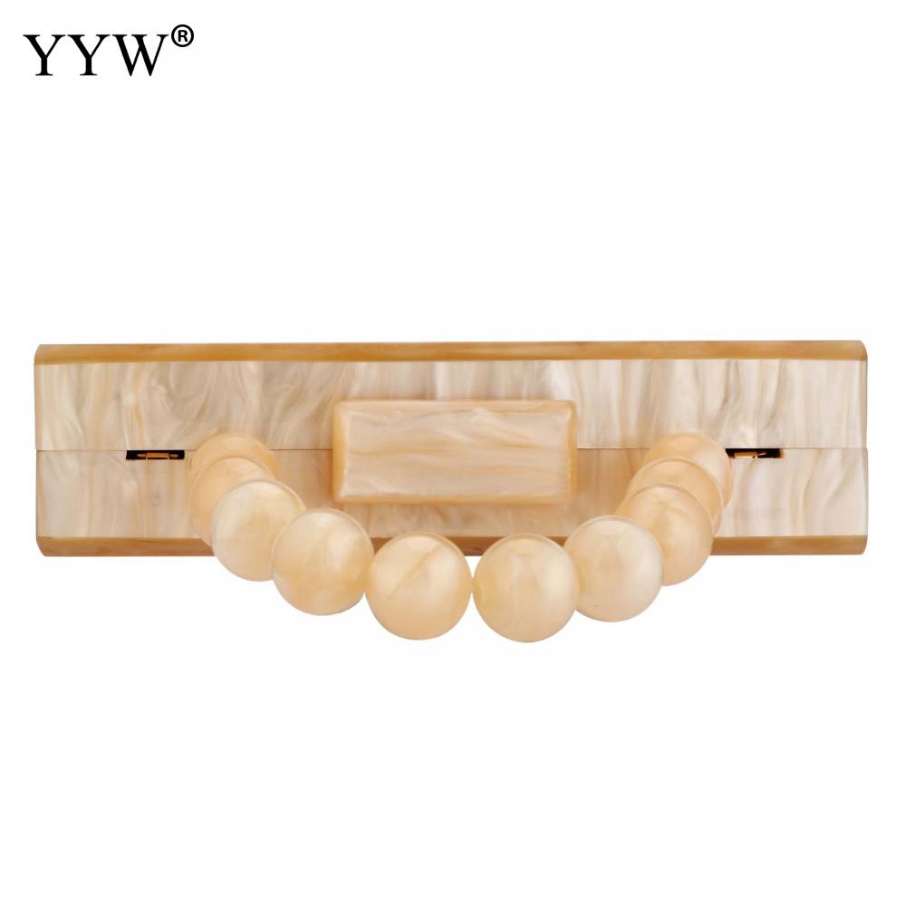 DHwanglijia Women designer bag Acrylic Box Evening Clutch Bags For Wedding Party Foil Beads Handbags And Purses Designer High Quality Shoulder Bag