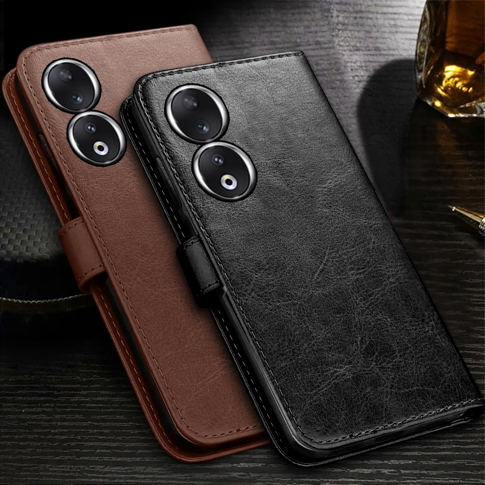 Built-in Card Slot Wallet Flip Leather Case For Honor 90 Lite 90Lite Light 5G Magnetic Book Stand Coque Honor90 Honar Honer 90