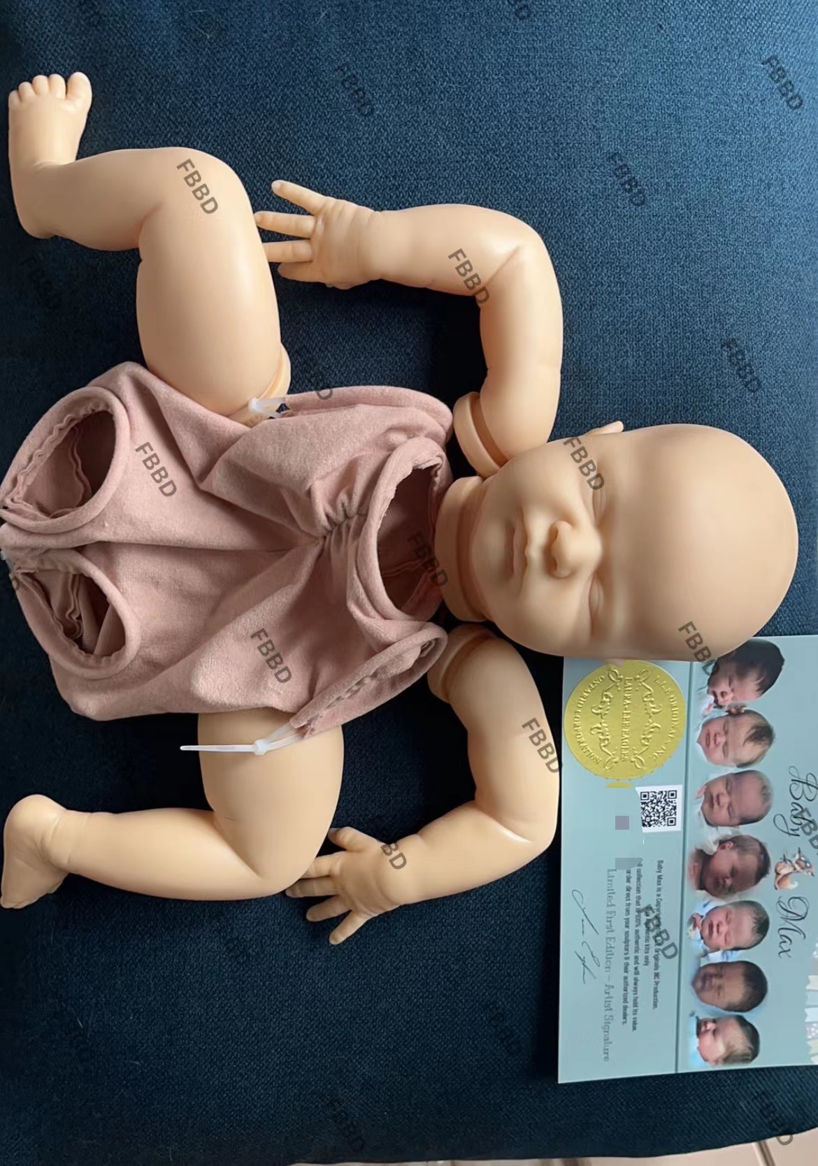 In stock FBBD 20inch New Kit Reborn Baby Doll Max By Laura Lee Eagles Unpainted Kit Extend Delivery Time Please