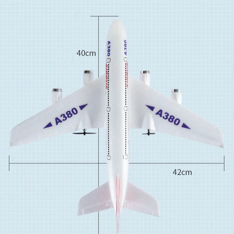 2025 Boeing 747 Airbus A380 RC Plane 2.4G 2CH Remote Control new Airplane Fixed Wing Aircraft RC Toys Gift for Children