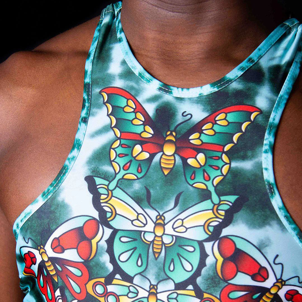 Men One-piece Suit LGBT Nightclub Sleeveless Sexy Lingerie Jumpsuit Summer New Year Butterfly Bodysuit Erotic Lingerie Underwear
